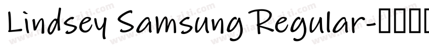 Lindsey Samsung Regular字体转换